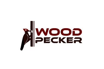 woodpecker new creative logo design