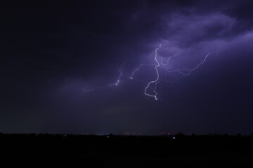 lightning in the night