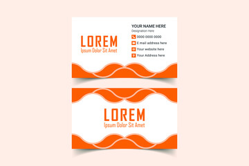 Business Card Design template. Luxury, Modern, Elegant, Professional Minimalist Business card Design Template. Elements of Stationery. Vector illustration