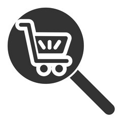 Cart , Online Shopping solid icon.