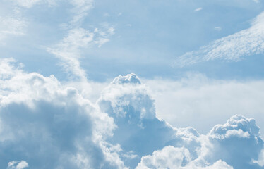 Naklejka na ściany i meble blue sky with rain clouds
