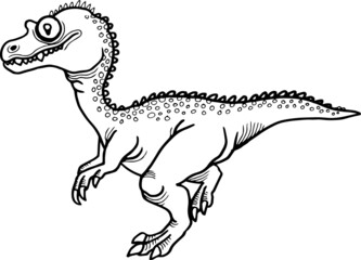 hand drawn vector illustration of a dinosaur