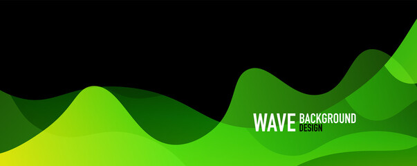 Abstract background - shiny fluid gradients and overlapping waves. Vector Illustration For Wallpaper, Banner, Background, Landing Page