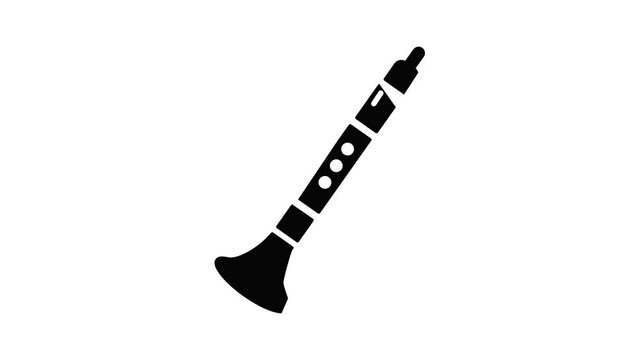 Trumpet icon animation simple best object on white