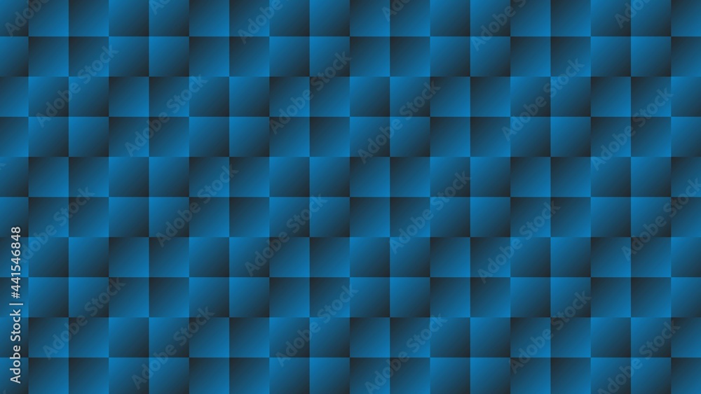 Poster abstract layered pattern background - mosaic structure in blue - 3d illustration