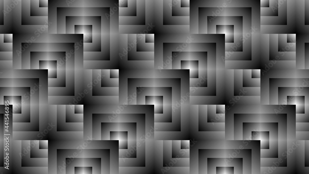 Poster modern square pattern background - mosaic structure in gray - 3d illustration