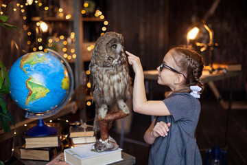 Pupil education elementary grades. natural science biology lesson. Back to school. The student...