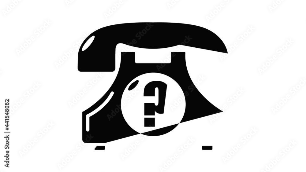 Aufkleber retro phone icon animation simple best object on white