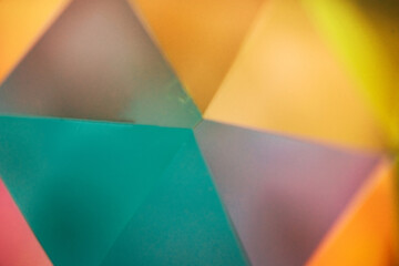 Colorful triangular glass pattern - 441549445