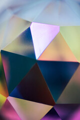 Colorful triangular glass pattern - 441549605