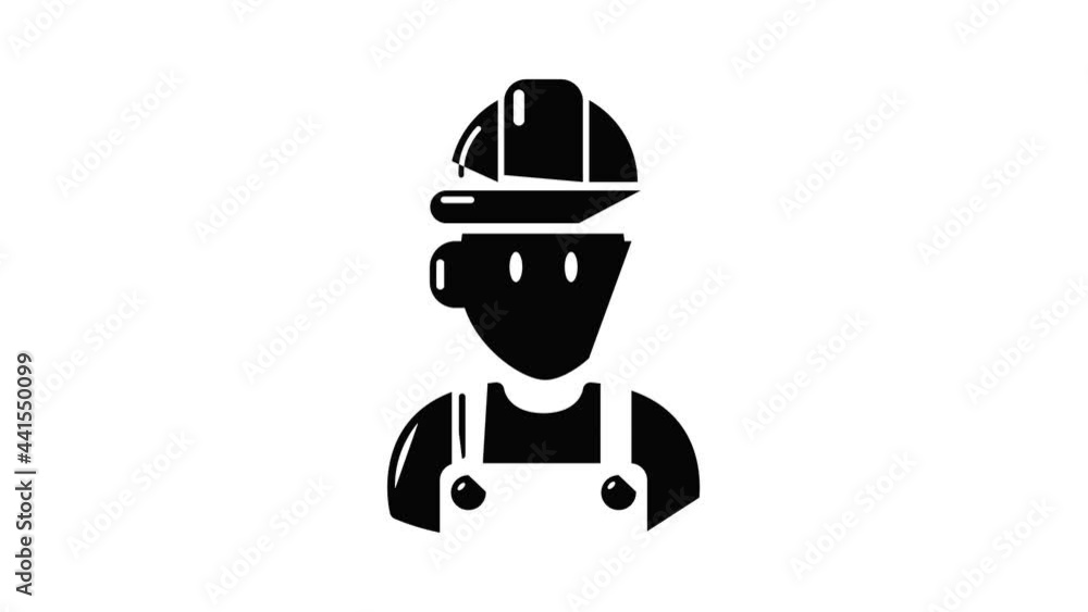 Aufkleber builder icon animation simple best object on white