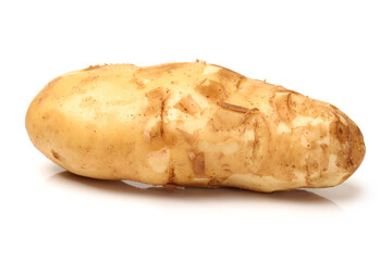 potato on white background