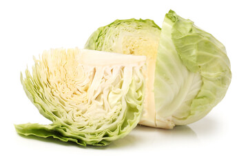 Fototapeta premium cabbage on white background