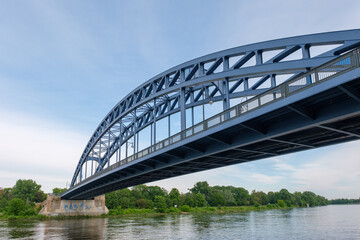 Fototapeta na wymiar Sternbrücke Magdeburg Stadt Brücke 