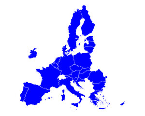 Karte der Europäischen Union - 441552424