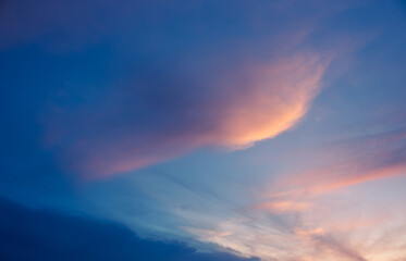 Obraz premium sunset sky with clouds