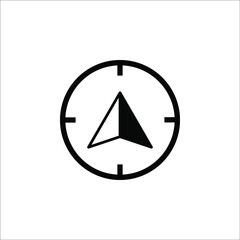Compass Icon In Trendy Style Isolated on white Background. color editable. eps 10