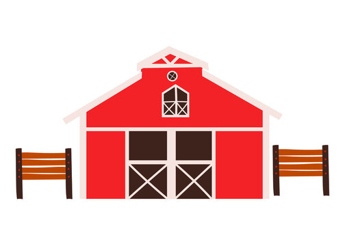 House design, Farm nature rural farming harvest countryside and organic theme Vector illustration. Vector illustration
