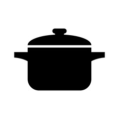 kitchen boiling pan icon vector