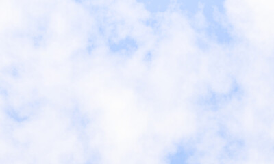 Blurred white and blue cloudy sky.