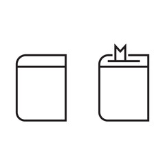 book icon, vector illustration