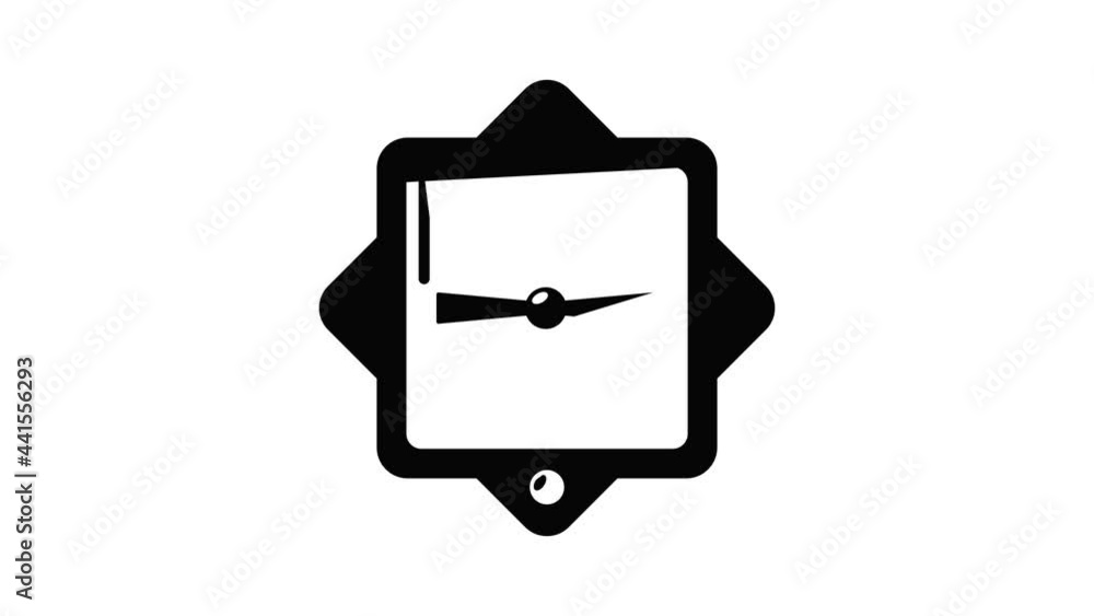 Poster lock retro icon animation simple best object on white