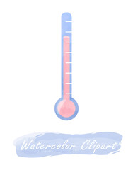 Watercolor thermometer health medical cliparts, healthcare clipart, medical illustration, doctor cliparts, quarantine clipart