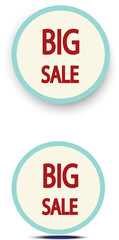 set of sale stickers