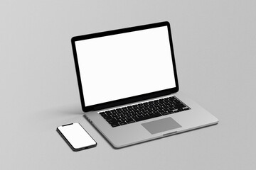 Laptop And Smartphone Screen