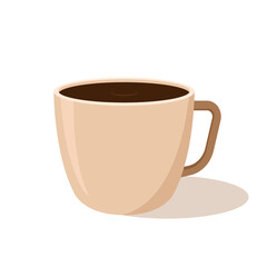 Hot coffee cup icon- vector illustration. 