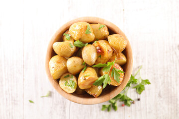 baked potatoes and herbs- roasted potatoes