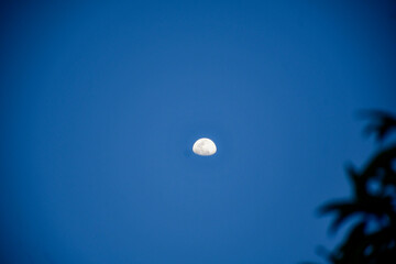 full moon over the sea