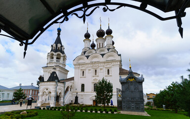 Church architecture of Murom, a city in Russia.