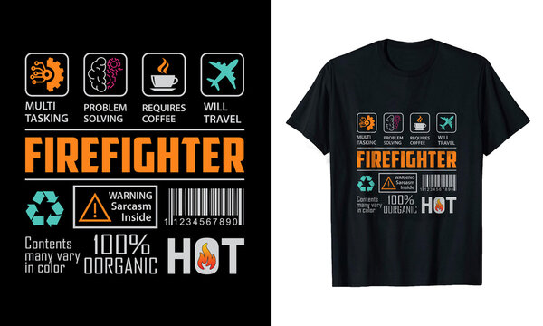 Firefighter t-shirt Design