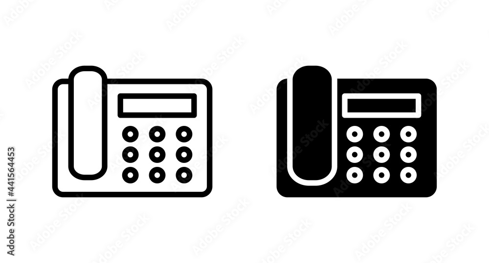 Poster telephone icon for computer, web and mobile app