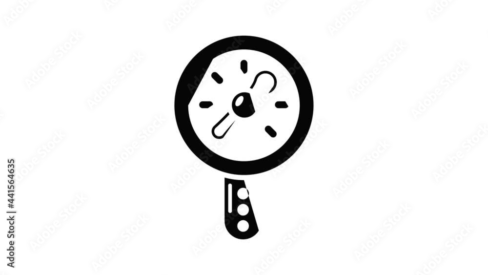 Aufkleber pressure indicator icon animation simple best object on white