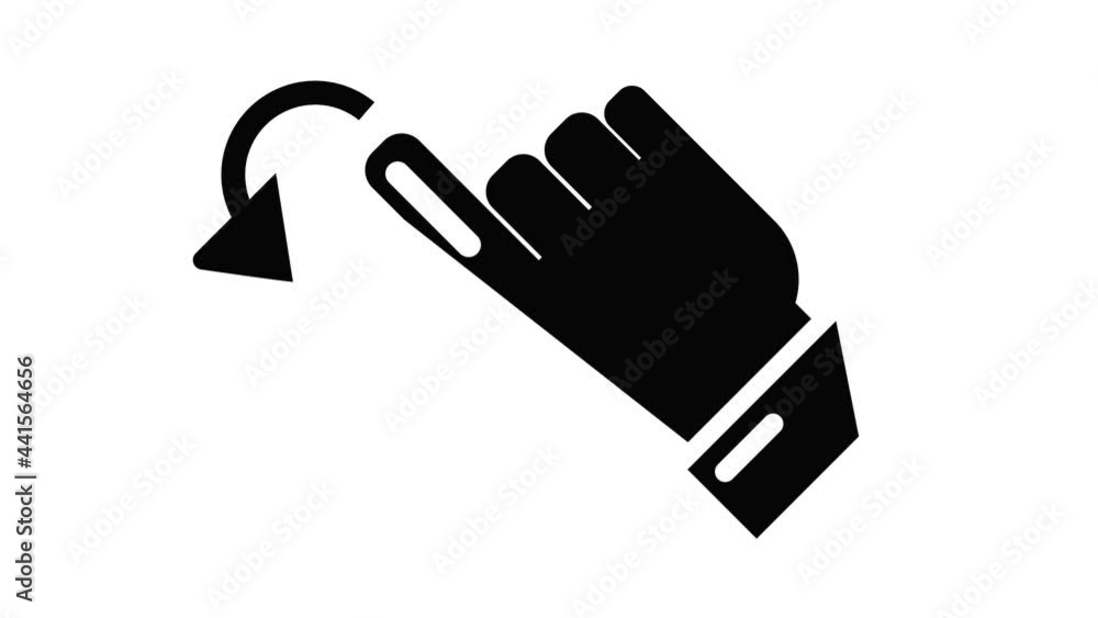 Poster cursor movement icon animation simple best object on white