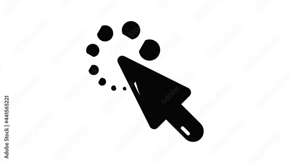 Poster cursor loading icon animation simple best object on white