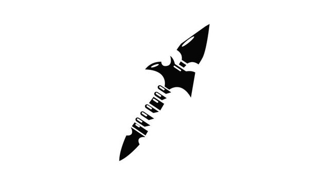 Spear icon animation simple best object on white