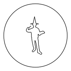 Wizard holds magic wand trick book Waving Sorcery concept Magician Sorcerer Fantasy person Warlock man in robe with magical stick Witchcraft in hat mantle Mage conjure Mystery idea Enchantment 