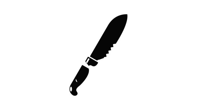 Knife icon animation simple best object on white