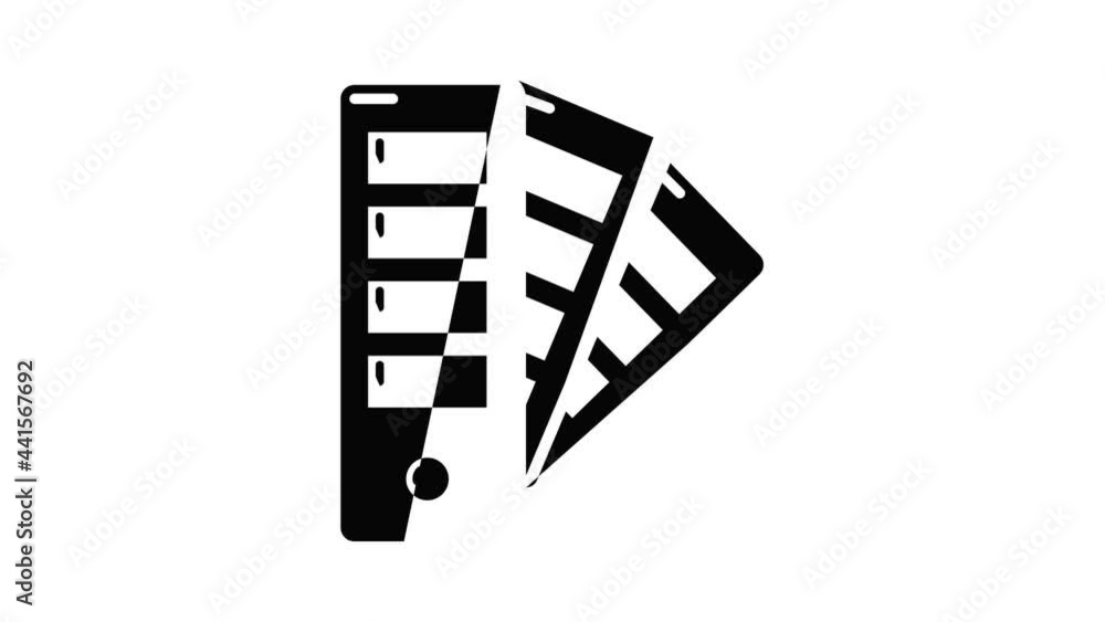 Poster palette guide icon animation simple best object on white