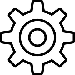  gear outline icon
