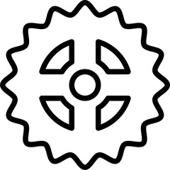  gear outline icon