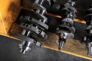 New engine crankshaft. Spare part.