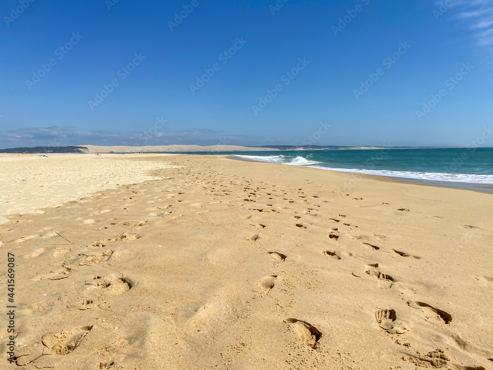 Wall mural Plage du Cap Ferret et dune du Pilat, Gironde