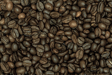 Kaffeebohnen bildfüllend close up macro