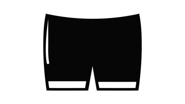 Men brief icon animation simple best object on white