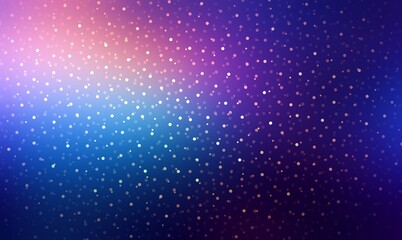 Fantastic holidays purple blue pink gradient background decorated glitter pattern. Dark night sky hologaphic abstract illustration.