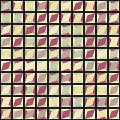 Fototapeta premium Abstract Geometric Pattern generative computational art illustration